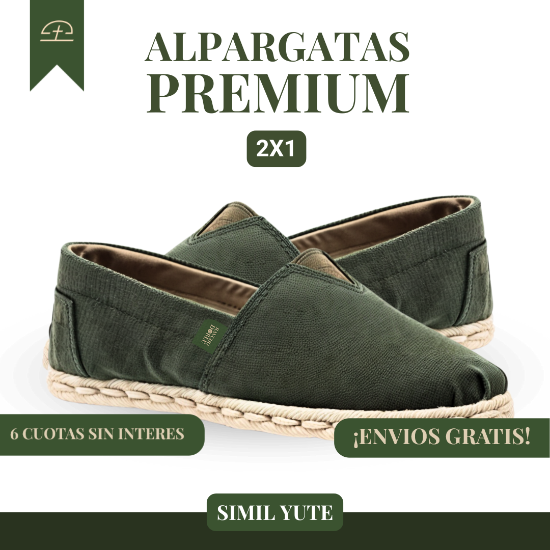 2X1 Alpargatas Simil Yute | Promocion Exclusiva